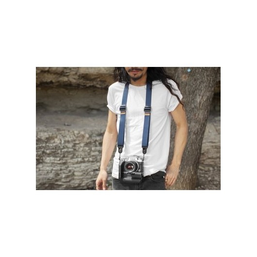 Pasek na szyję lub ramię SLIDE LITE MIDNIGHT v3 niebieski do lekkich aparatów