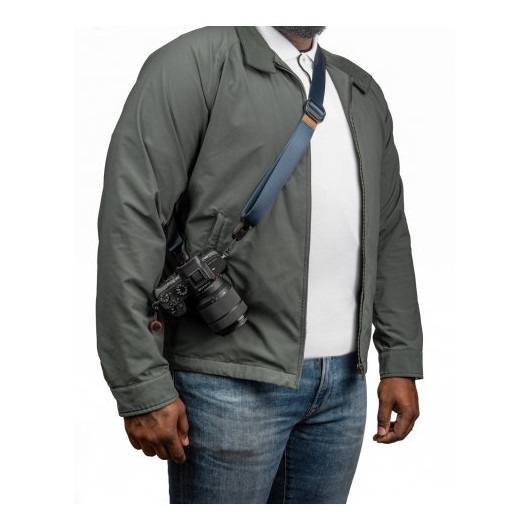 Pasek na szyję lub ramię SLIDE LITE MIDNIGHT v3 niebieski do lekkich aparatów