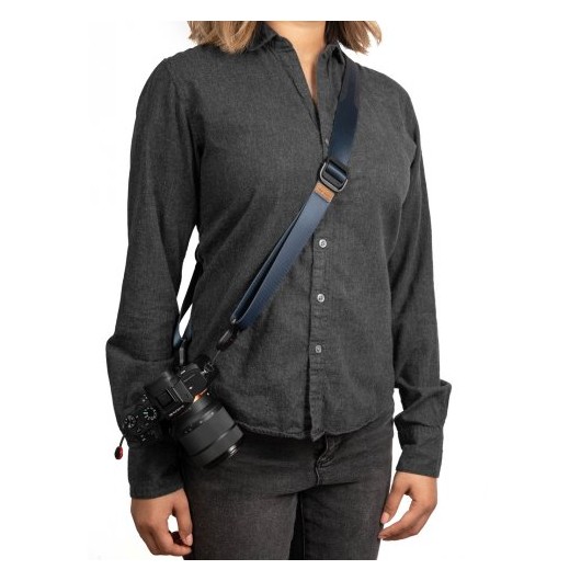 Pasek na szyję lub ramię SLIDE LITE MIDNIGHT v3 niebieski do lekkich aparatów