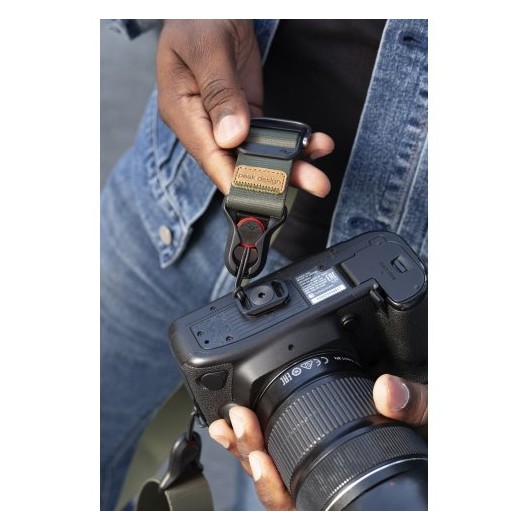 Pasek na szyję lub ramię SLIDE LITE SAGE v3 szarozielony do lekkich aparatów