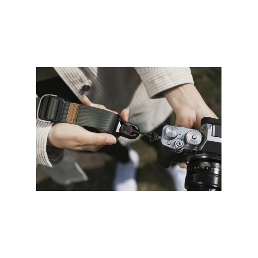 Pasek na szyję lub ramię SLIDE LITE SAGE v3 szarozielony do lekkich aparatów